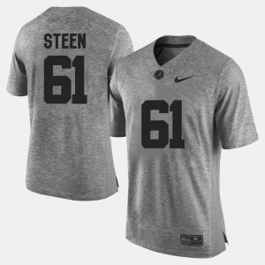 #61 Anthony Steen Alabama Jersey Gridiron Limited Gray Men Gridiron Gray Limited 864470-320