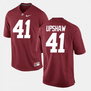 Crimson #41 Courtney Upshaw Alabama Jersey Alumni Football Game Mens 279331-899
