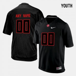 College Limited Football Black #00 Alabama Custom Jerseys Youth(Kids) 394941-584