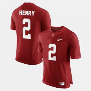 Red Mens Derrick Henry Alabama Jersey College Football #2 794038-947