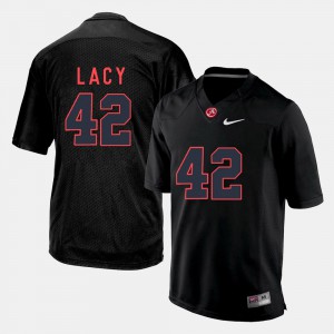 College Football Eddie Lacy Alabama Jersey #42 Men Black 860766-363