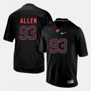 For Men #93 College Football Jonathan Allen Alabama Jersey Black 682771-969