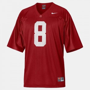 Red For Men's College Football #8 Julio Jones Alabama Jersey 563360-456