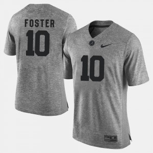 Gray #10 For Men's Gridiron Limited Gridiron Gray Limited Reuben Foster Alabama Jersey 765801-779