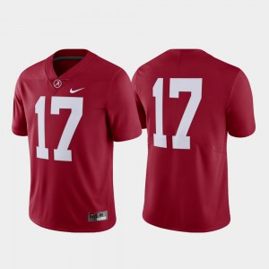 #17 Crimson Men Limited Alabama Jersey College Football 722181-428