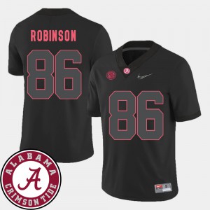 Black Men #86 College Football A'Shawn Robinson Alabama Jersey 2018 SEC Patch 916825-378