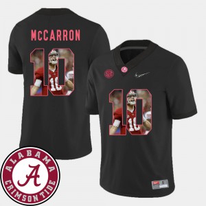 AJ McCarron Alabama Jersey Men Black #10 Football Pictorial Fashion 832248-376