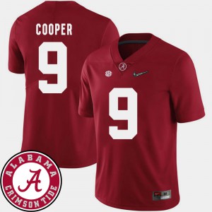 #9 2018 SEC Patch Amari Cooper Alabama Jersey Crimson For Men's College Football 309001-536