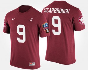 Bo Scarbrough Alabama T-Shirt Sugar Bowl #9 For Men Crimson Bowl Game 905272-148