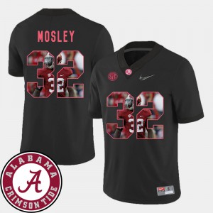 For Men's Pictorial Fashion #32 Football C.J. Mosley Alabama Jersey Black 165894-860