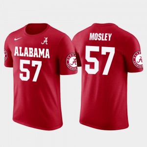 Future Stars C.J. Mosley Alabama T-Shirt #57 For Men Baltimore Ravens Football Red 342806-830