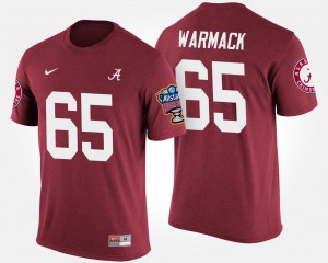 #65 Bowl Game Chance Warmack Alabama T-Shirt Sugar Bowl Men Crimson 867075-233