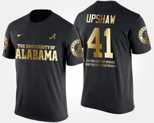 #41 Black For Men Courtney Upshaw Alabama T-Shirt Gold Limited Short Sleeve With Message 942793-579