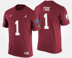 #1 Bowl Game Alabama T-Shirt For Men's Crimson No.1 Sugar Bowl 988240-689