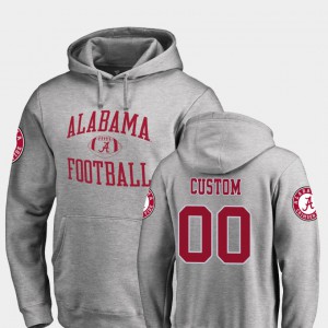 Neutral Zone Alabama Customized Hoodie For Men Ash #00 College Football 734400-718