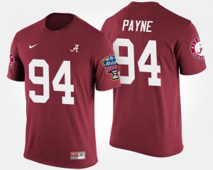 Bowl Game Men Da'Ron Payne Alabama T-Shirt #94 Crimson Sugar Bowl 434769-712