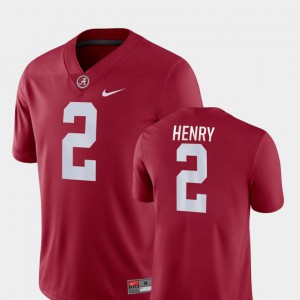 Game Derrick Henry Alabama Jersey #2 For Men's College Football Crimson 437531-322