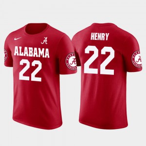 Derrick Henry Alabama T-Shirt Tennessee Titans Football Future Stars Red #22 For Men 579775-575