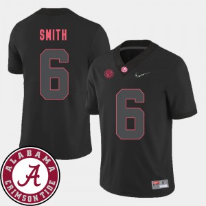 For Men's DeVonta Smith Alabama Jersey 2018 SEC Patch Black #6 College Football 297424-515