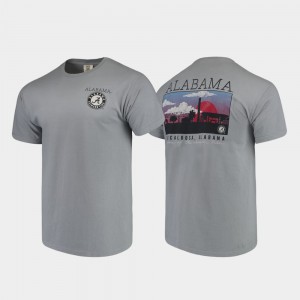 Alabama T-Shirt Campus Scenery Men Gray Comfort Colors 605090-145
