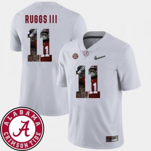 #11 Football White Pictorial Fashion Henry Ruggs III Alabama Jersey Mens 870376-408