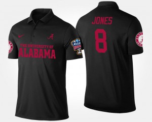 Bowl Game Julio Jones Alabama Polo #8 For Men's Black Sugar Bowl 269469-514
