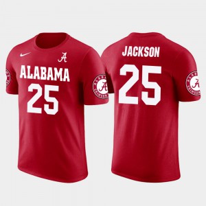 Red For Men Kareem Jackson Alabama T-Shirt #25 Future Stars Houston Texans Football 707490-839