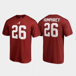 College Legends For Men Marlon Humphrey Alabama T-Shirt Name & Number #26 Crimson 809452-749