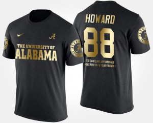 Black Gold Limited O.J. Howard Alabama T-Shirt For Men's Short Sleeve With Message #88 438027-845