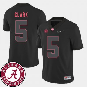 #5 Black College Football 2018 SEC Patch For Men's Ronnie Clark Alabama Jersey 346222-408