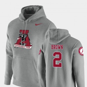 For Men's #2 Pullover Vault Logo Club Tony Brown Alabama Hoodie Heathered Gray 957248-972