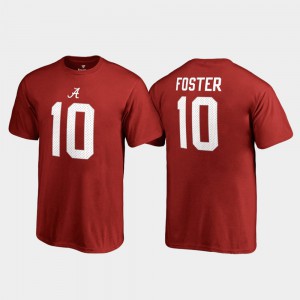 Kids Name & Number Crimson College Legends #10 Reuben Foster Alabama T-Shirt 468731-698